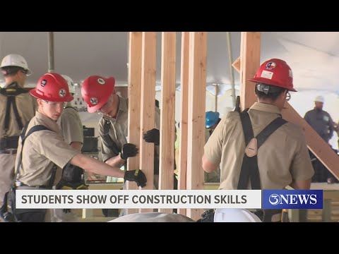 Students show off construction skills at SkillsUSA competition - YouTube
