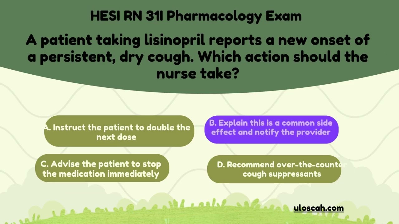 HESI RN 31I Pharmacology Exam