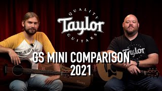 Сравнение Taylor GS Mini 2021 | Палисандр, красное дерево, коа, коа плюс