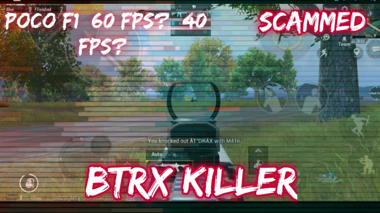 DID I GOT SCAMMED POCO F1? 60FPS?, 40 FPS 😕😨😣..FT BTRX KILLER