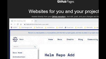 helm package, install, upgrade using github pages as repo