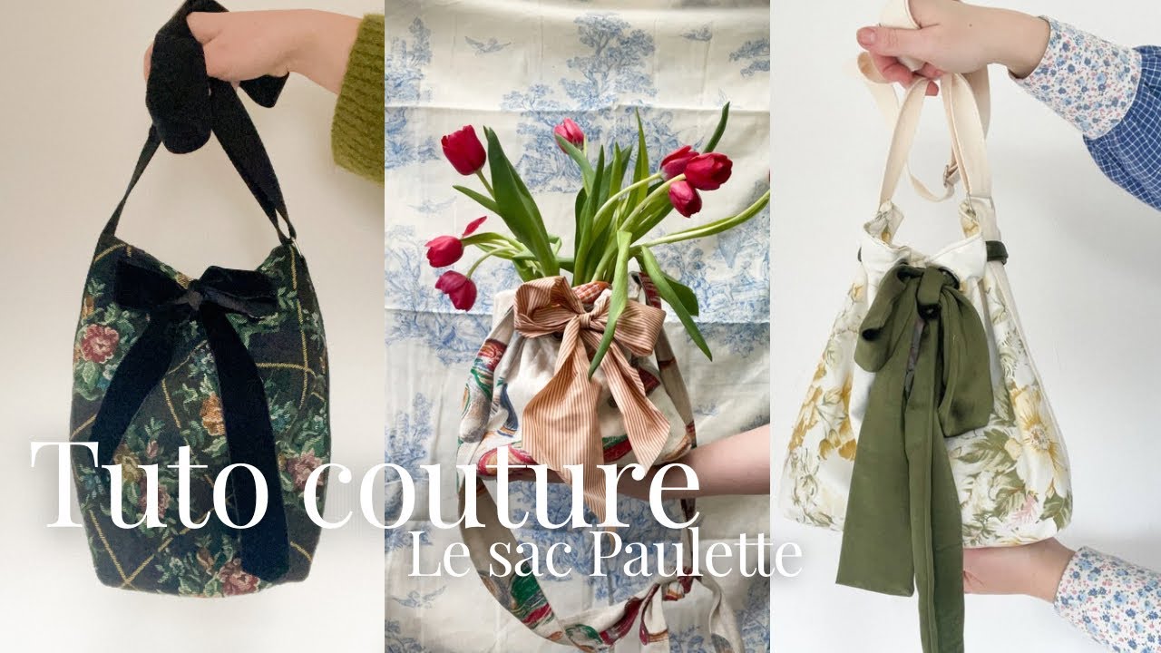 🌷 Patron gratuit : Pas à pas pour coudre votre sac Paulette 🌷