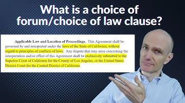 What is a Choice of Forum/Choice of Law Clause in an Indie Film Contract?