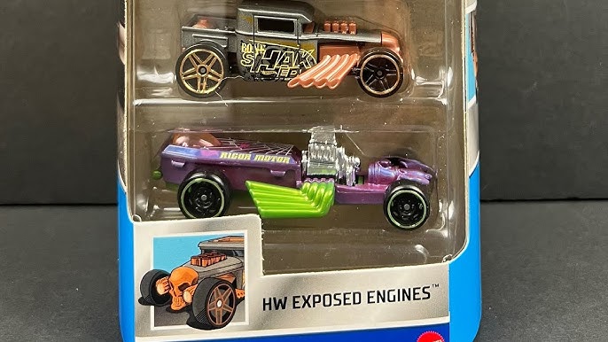 Pack com 5 Carrinhos Hot Wheels Exposed Engines - Pirlimpimpim Brinquedos