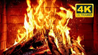  Cozy Fireplace 4K 12 Hours Fireplace With Crackling Fire Sounds Fireplace Burning 4K