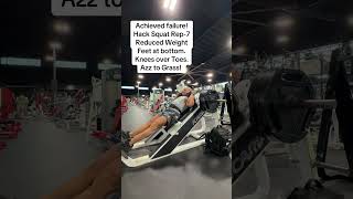Achieved Failure on Hack Squat! #hacksquat #legsday #failurehacksquat