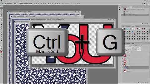 Filling Tightly Kerned Titles with Patterned Paper in Photoshop and PSE