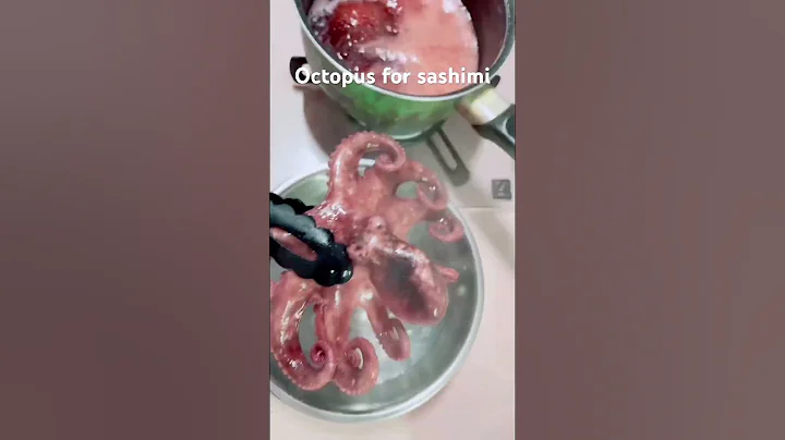 Homemade octopus sashimi #sashimi #homemadefood #shortsviral #octopus