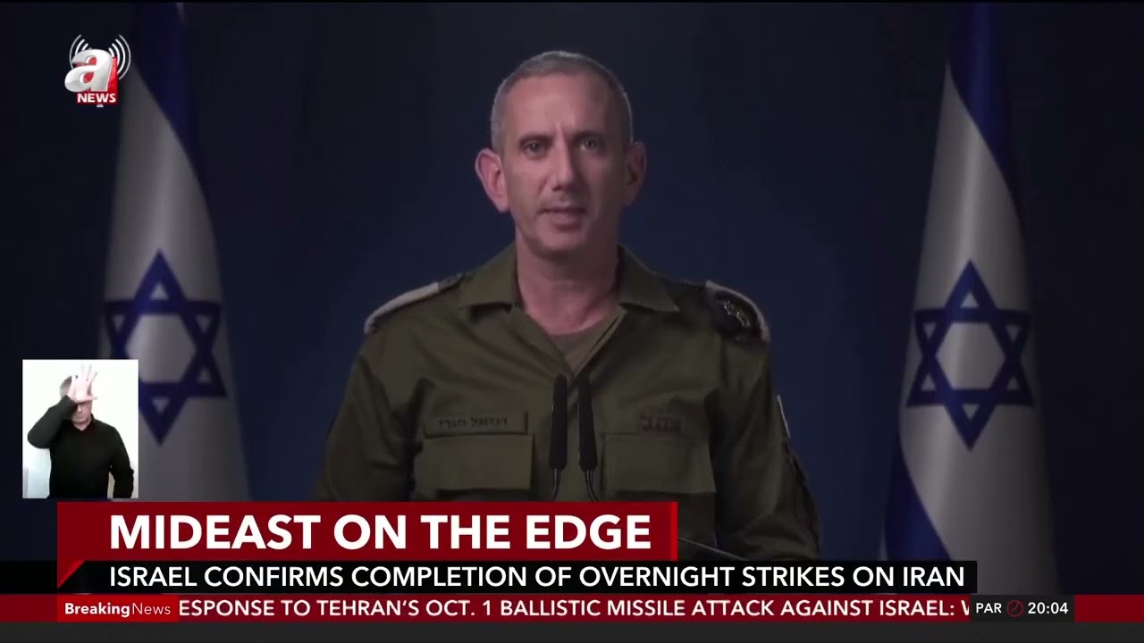 Israel launches overnight air strikes on military targets in Iran