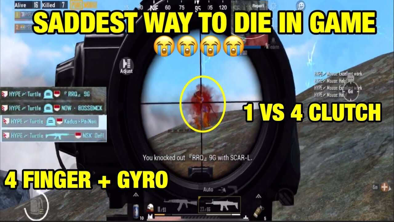 pmcoe SADDEST WAY TO DIE IN GAME PUBG MOBILE