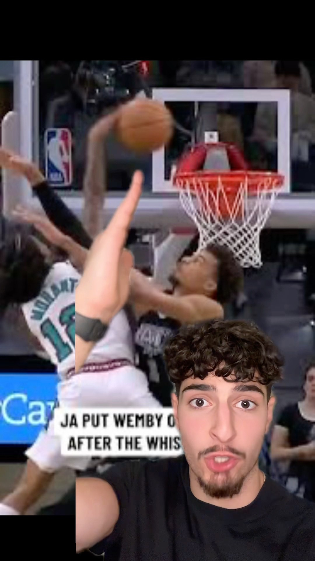 J ALMOST MORANT STRIKES AGAIN? (anything to slander wemby?) #nba #jamorant #wemby #lebron #fexr
