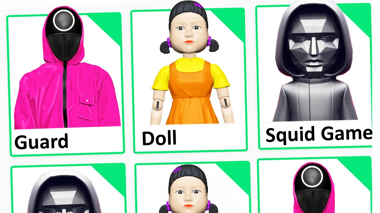 MAKING SQUID GAME a ROBLOX ACCOUNT (Guard, Doll, Front Man, Player ...