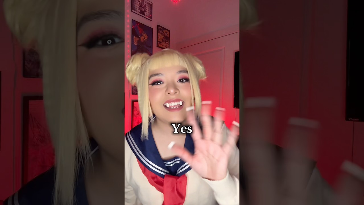 He took the last Capri Sun #mha #myheroacademia #mhacommunity #mhacosplay #toga #togahimiko #weeb