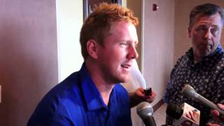 Celebrity Media Luncheon - Brandon Weeden Interview (10-18-2010) Wealth