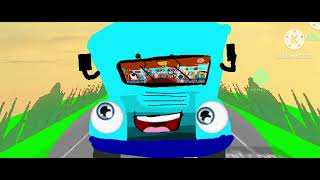 Tayar edewcate sky blue bus wheels on the bus by gio's learning videos 
