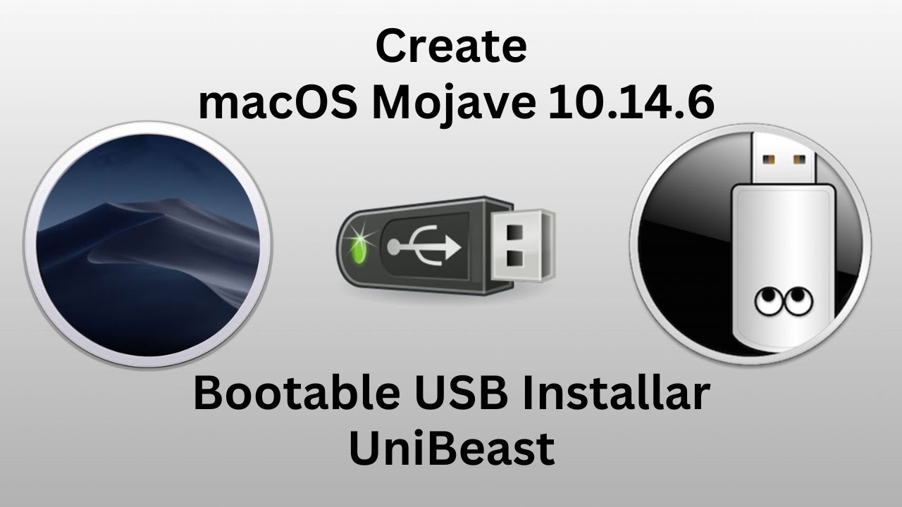 how to Create macOS Mojave Bootable USB unibeast Hackintosh/Macintosh ...