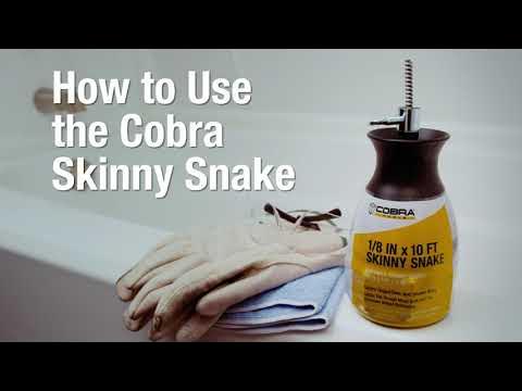 BRAND NEW COBRA 10 FOOT SKINNY DRAIN SNAKE AUGER unclog cleaner