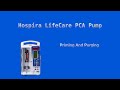 Setting up a hospira lifecare pca pump  priming and purging