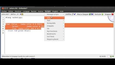 Tab Indent quickscript for DrRacket