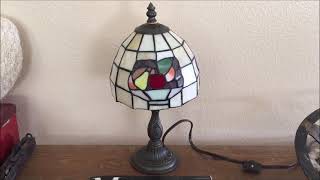 Small Tiffany Style Leaded Glass Lamp