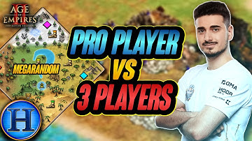 1 Pro vs 3 Players On MEGARANDOM | AoE2