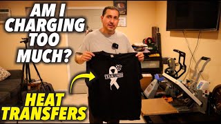 How I Price My Custom Shirts With Heat Transfers - Master Screen Prints