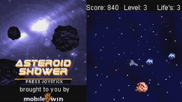 Asteroid Shower JAVA GAME (Mobile2win 2003)
