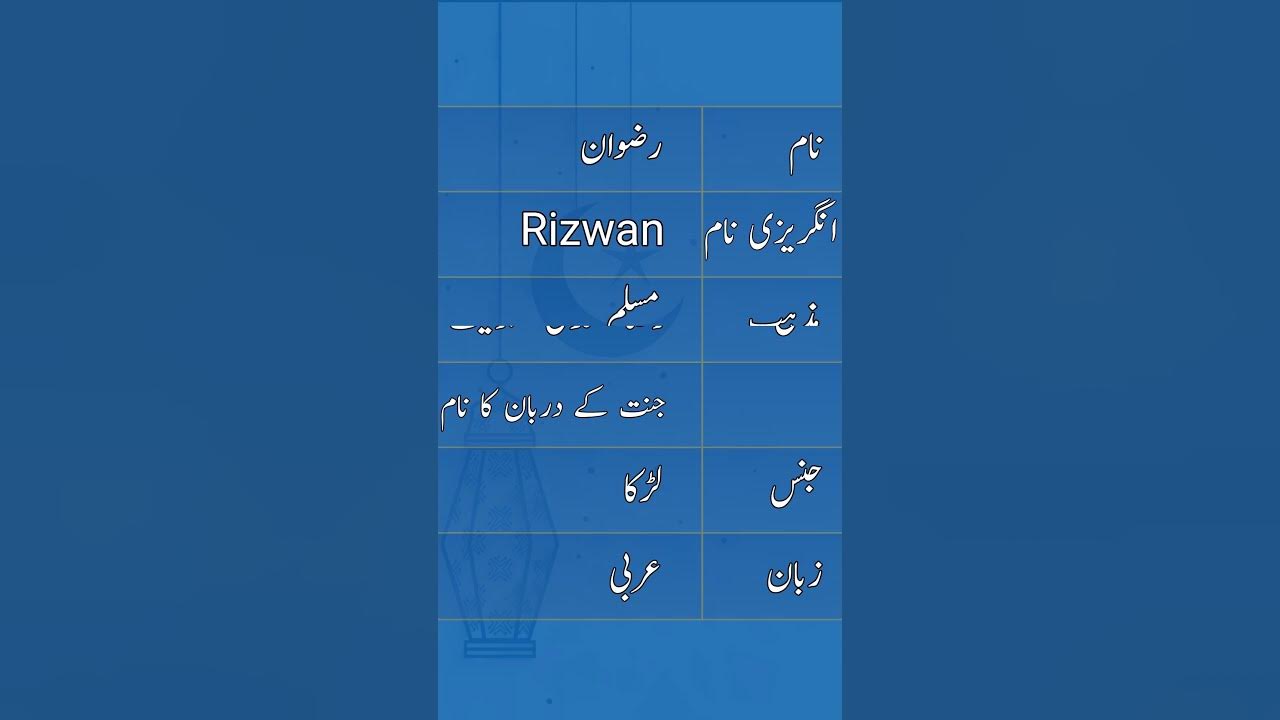 rizwan-name-meaning-shorts-youtubeshorts-youtube