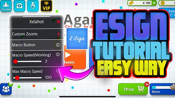 Agario Mod tutorial Esign install Easy Method (No revoke)😱 IOS