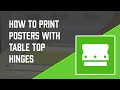 How To Screen Print Posters w/ Tabletop Hinge Clamps