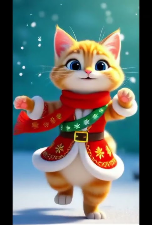 Oh jingle bells jingle bells 😻💃#shorts​ #shortsfeed​ #dudidudidam​ #catshorts​