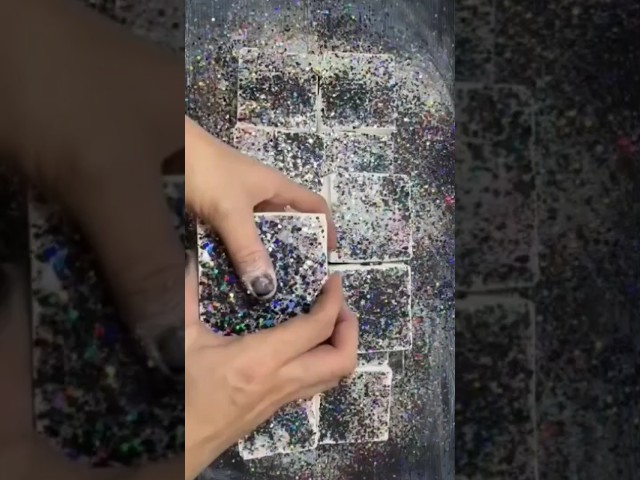 Dusty Milky White🤍Crushing with Glitter🤤#asmr #satisfying#dustyreform#viral@ASMRgymchalkIndonesia