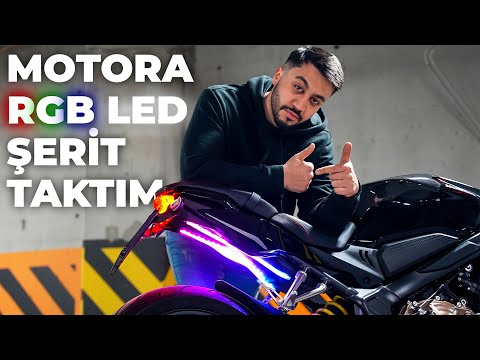 ÇİN'DEN MOTOSİKLETİME RGB LED NEON ŞERİT ALDIM (Pavyon)