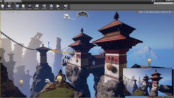 Speed Level Design Scene in Unreal 4 (Monastery)