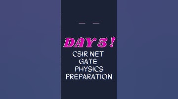 Daily Practice For CSIR Net, Gate Physics Preparation (Day 5) #waytophysics #shorts #viral #csirnet