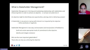 Project Management  Module 1 - Initiation (Stakeholder analysis)