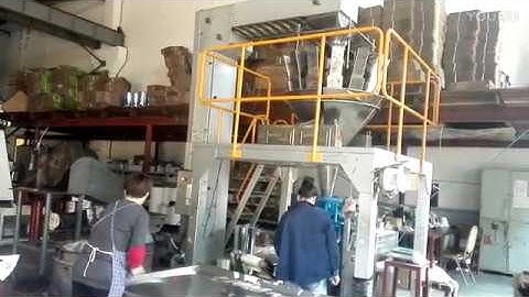 Automatic nails multihead weighing packaging machine