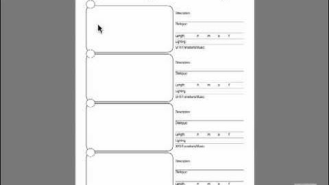 Adobe After Effect CS5 Tutorial - Storyboards