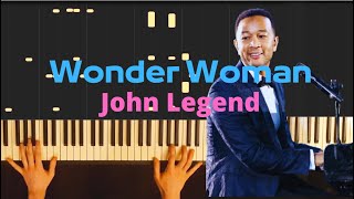 Wonder Woman - John Legend /// Piano Tutorial
