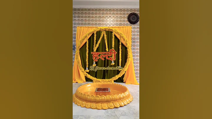 haldi decoration ideas🧐haldi decoration simple/haldi decoration kaise karen/#youtube #shorts #viral