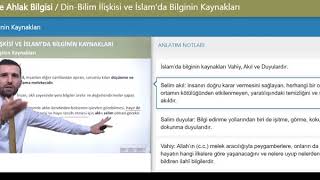 İslamda Bilginin Kaynakları Eba Tv