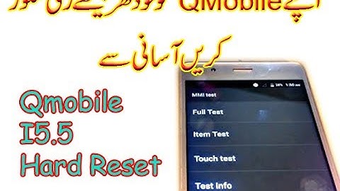 how to hard reset pattern remove qmobile i5 5