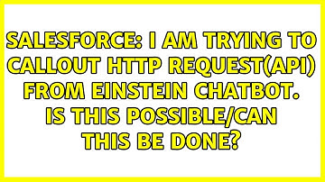I am trying to callout HTTP request(API) from Einstein chatbot. Is this possible/Can this be done?