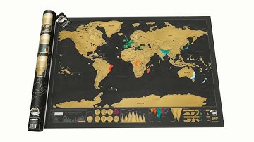 Deluxe World Scratch Map