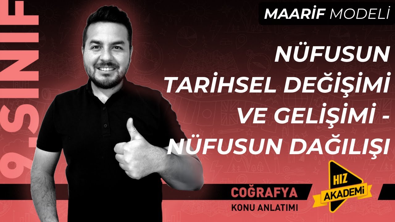 9. SINIF I Coğrafya I Nüfusun Tarihsel Değişimi ve Gelişimi - Nüfusun Dağılışı  I Maarif Modeli
