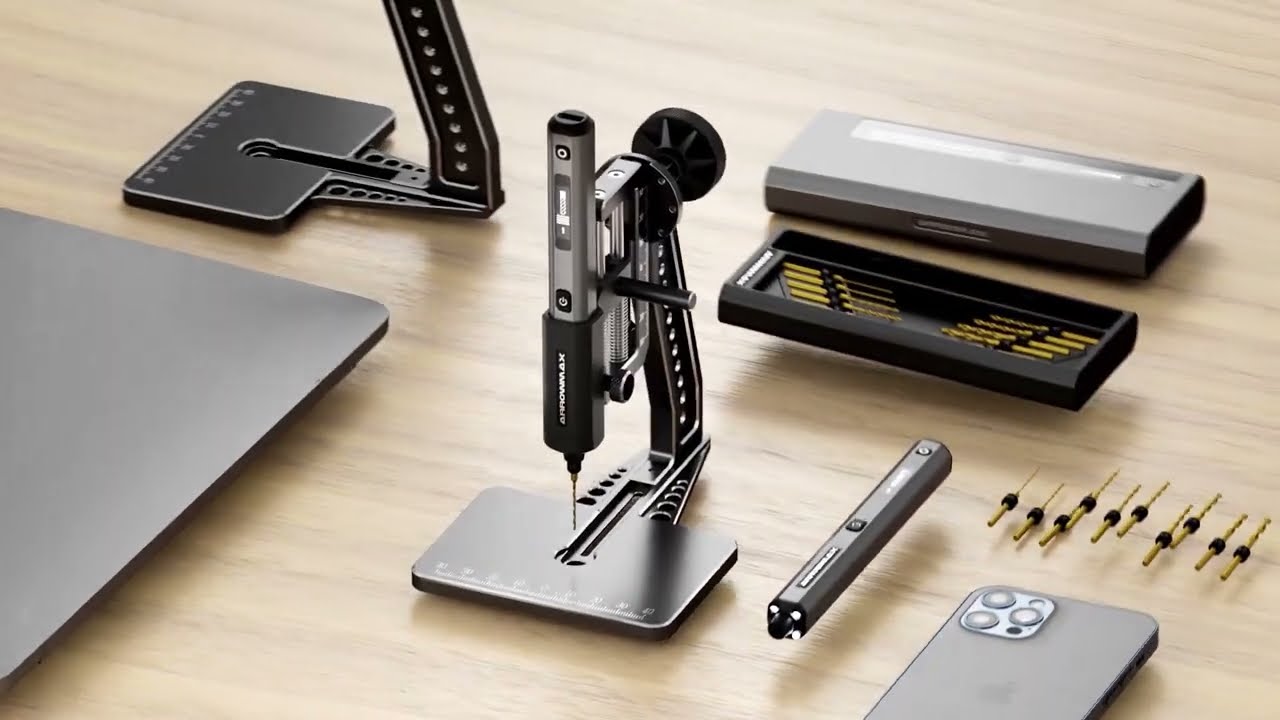 SDS ULTRA PLUS - Mini Electric Drill Pen & Benchtop Press by Arrowmax —  Kickstarter