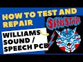Williams Sinistar Sound And Speech Board Test Repair Williams Sinistar Sound And Speech Board Test Repair