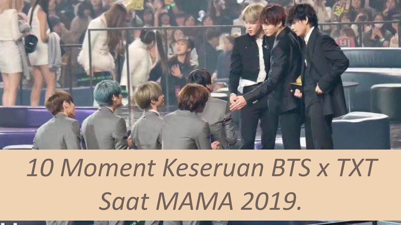 10 Moment Keseruan BTS  x TXT  Saat MMA dan  MAMA 2021 YouTube