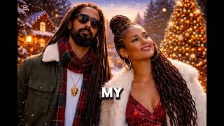 Damian Marley's ft Alicia keys's - happy Christmas. (Official Lyrics Video)
