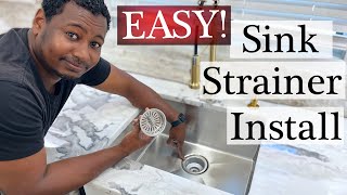 How To Install A Kitchen Sink Basket Strainer